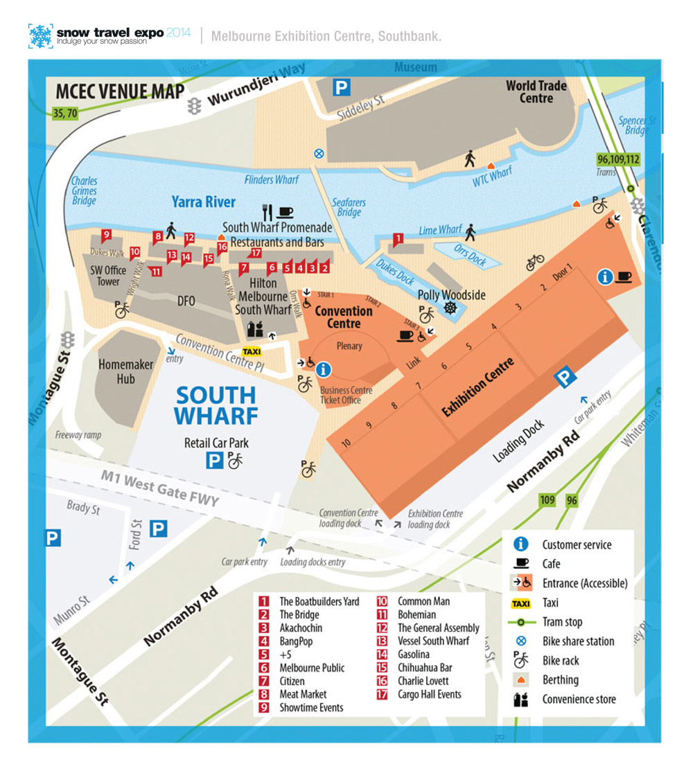 Melbourne Convention Centre Map Verjaardag Vrouw 2020